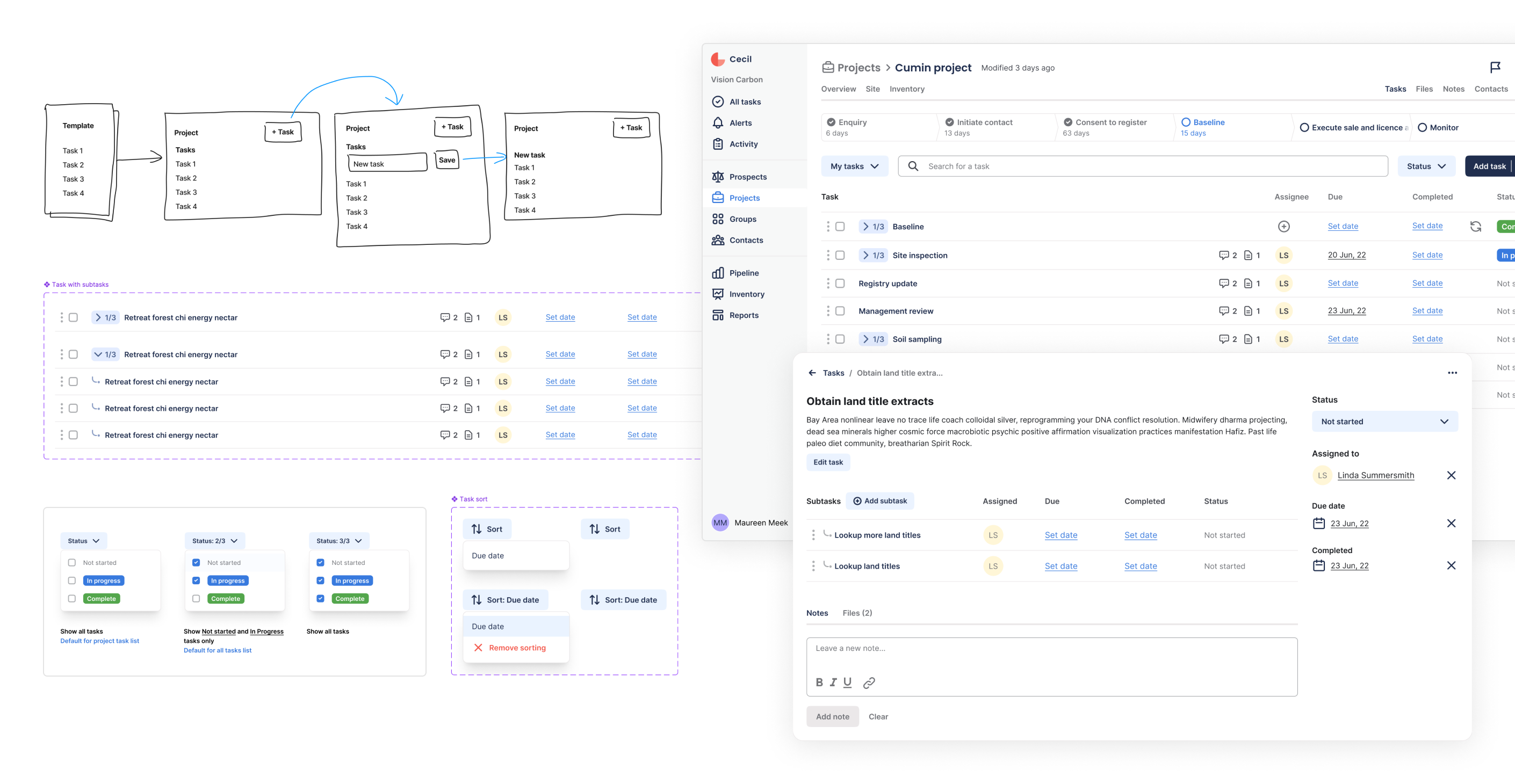 Cecil solution task management